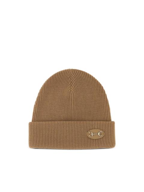 GUCCI horsebit wool beanie