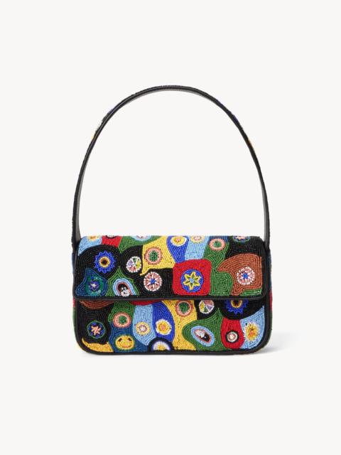 STAUD TOMMY BEADED BAG | BLACK MILLEFIORI