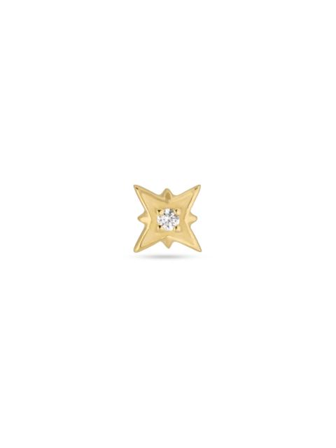 STONE AND STRAND Tiny Diamond Gold North Star Flat Back