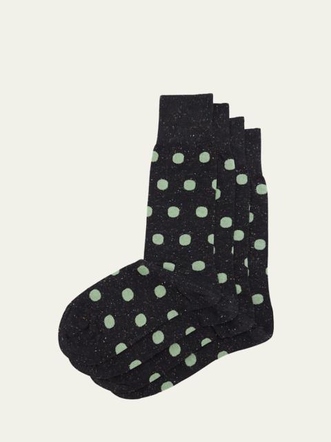 Paul Smith Men's Jarvis Polka Dot Crew Socks