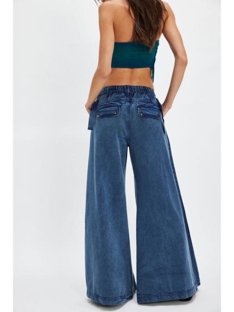 FREE PEOPLE Julien Wide-Leg Chino Trousers