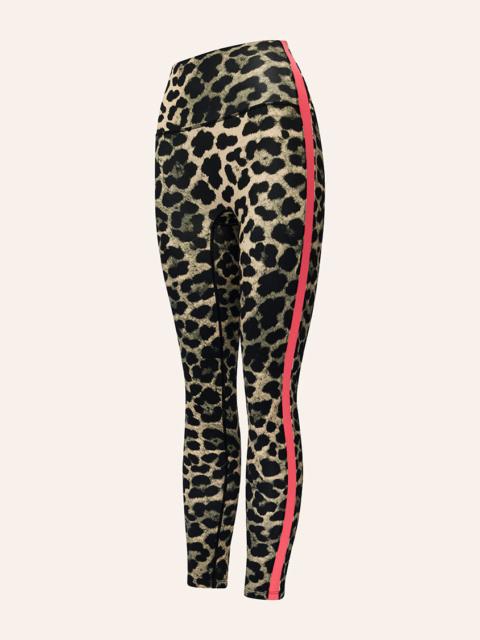 P.E NATION HIGHGATE FULL LENGTH LEGGING IN LEOPARD & DIVA PINK