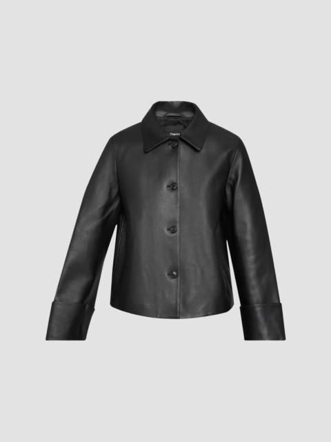 Theory Women's Boxy Fit Cuff Jacket - Black