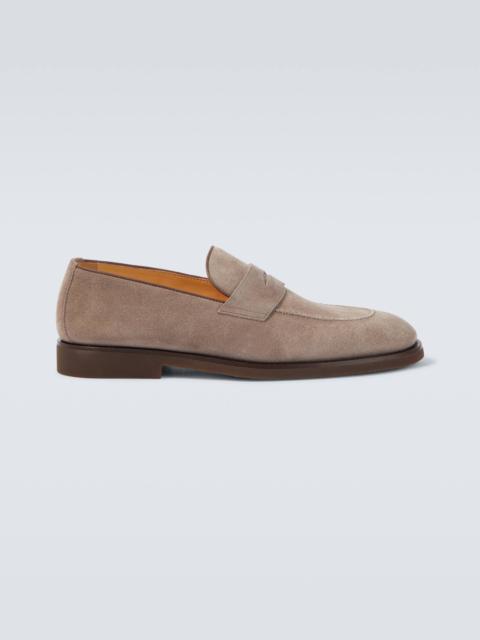 Brunello Cucinelli Suede penny loafers