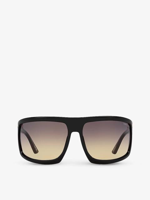 TOM FORD TR001675 Clint square-frame polyamide sunglasses