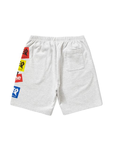 Supreme Supreme Thrasher Multi Logo Sweatshort Ash Grey