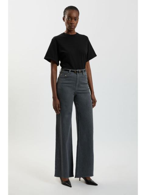 KAREN MILLEN Denim High Waist Wide Leg Jean