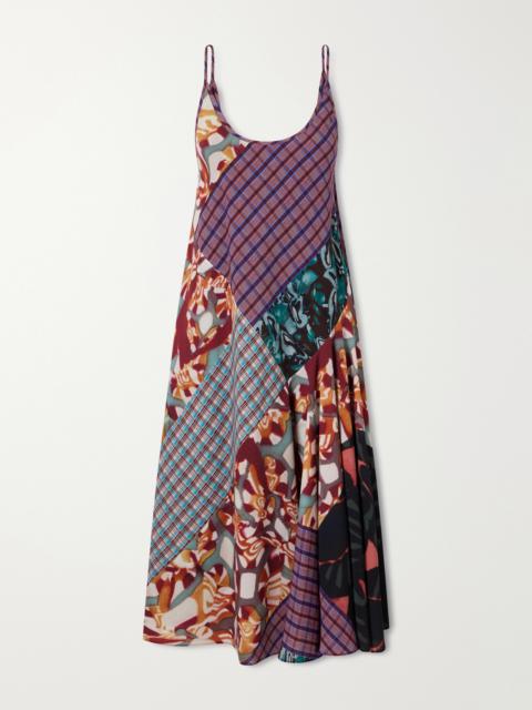 Dries Van Noten Printed Georgette Midi Dress