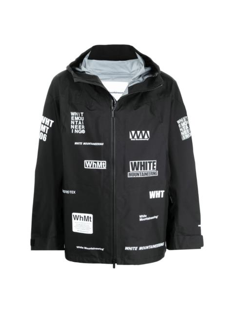 White Mountaineering graphic-print zip-up lightweight jacket