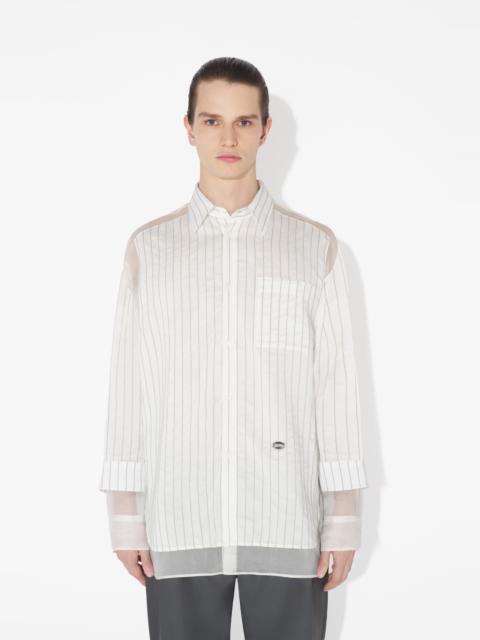 Jean Paul Gaultier THE PETIT-GRAND PINSTRIPED SHIRT