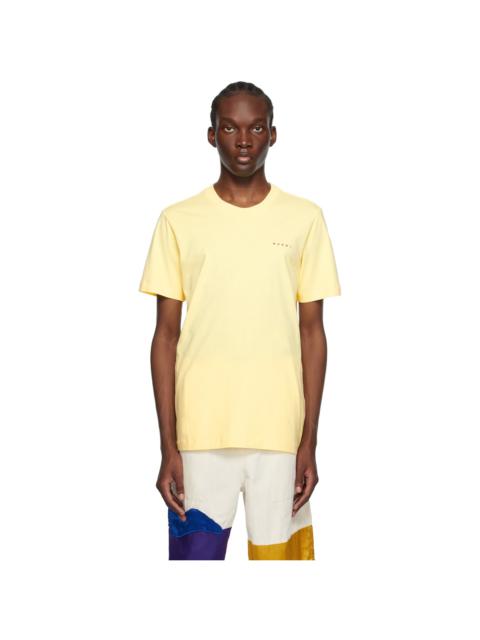 Marni Yellow Embroidered T-Shirt