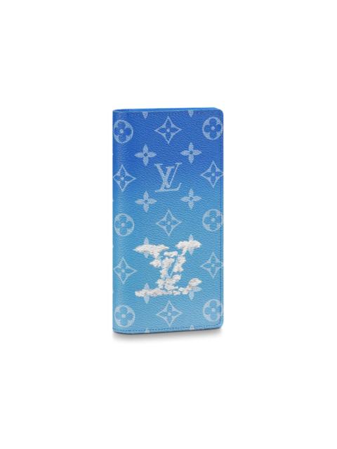 Louis Vuitton Louis Vuitton Brazza Wallet (16 Card Slot) Clouds Monogram Blue