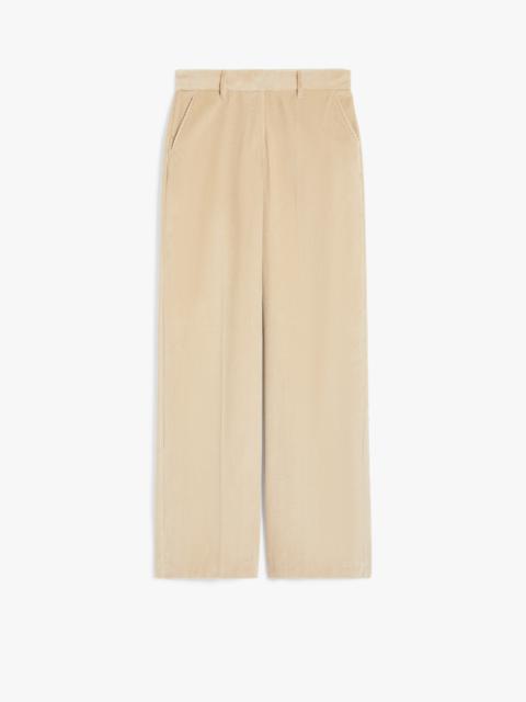 WEEKEND Max Mara TANIA Wide-leg velvet trousers