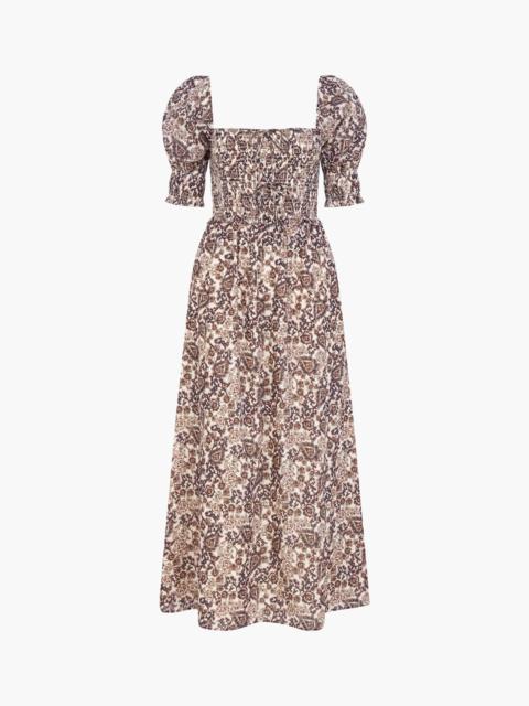 Hill House Home The Malene Nap Dress - Chedworth Paisley Brown