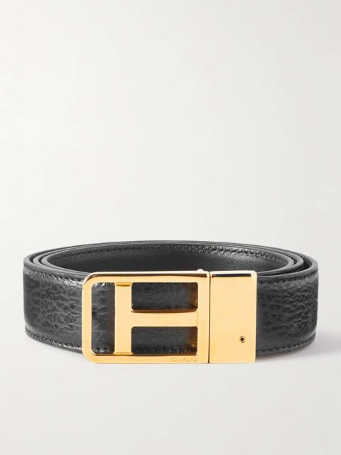 TOM FORD 3cm Reversible Full-Grain Leather Belt