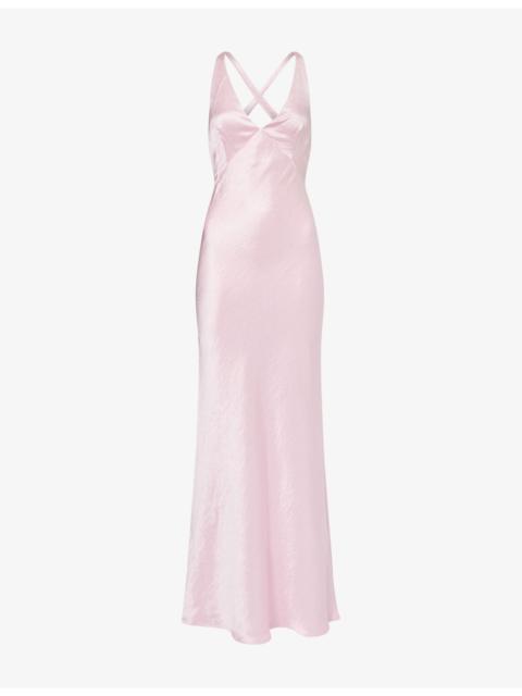 BEC + BRIDGE Dreamer Cross-Back Woven Maxi Dress