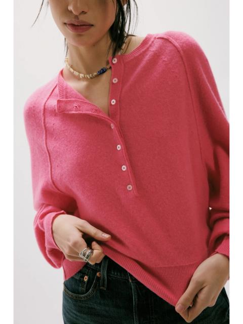 FREE PEOPLE Porta Cashmere Henley Sweater