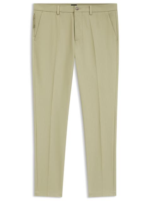 BOSS SLIM-FIT PANTS IN A STRETCH-COTTON BLEND