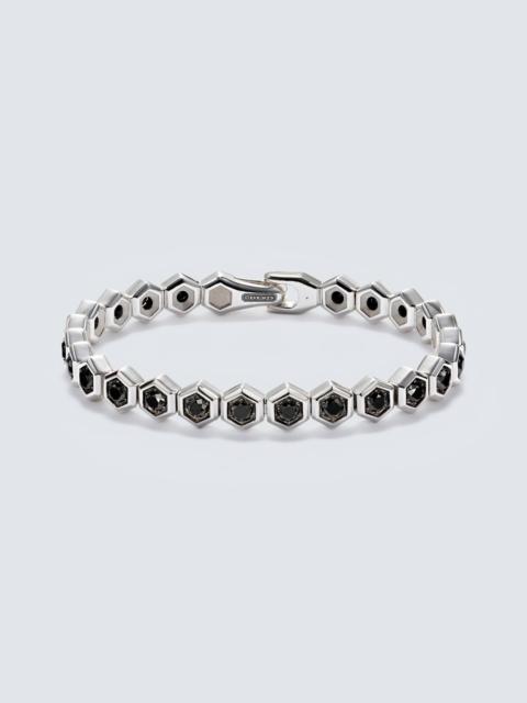 DAVID YURMAN Hex sterling silver bracelet with diamonds