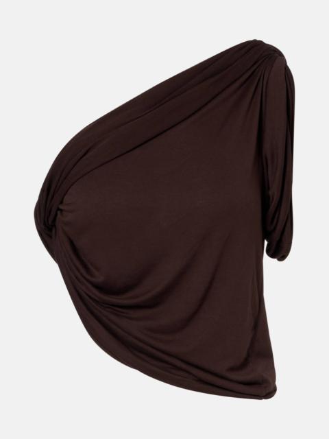 Rick Owens Draped knitted one-shoulder top