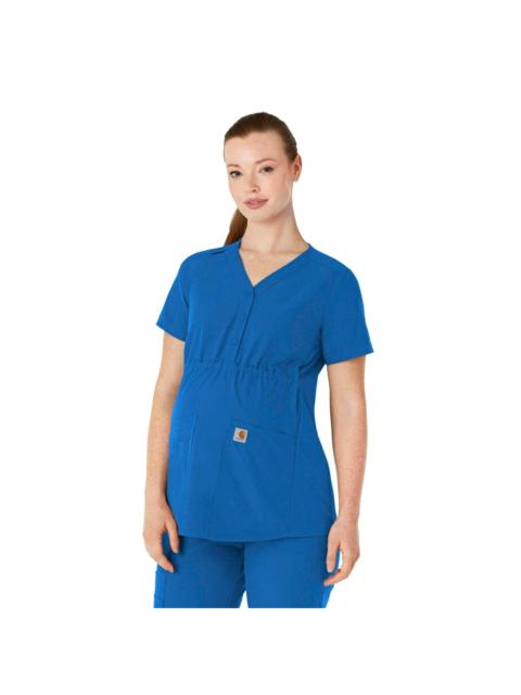 Carhartt Women's Force Essentials Henley Maternity Scrub Top