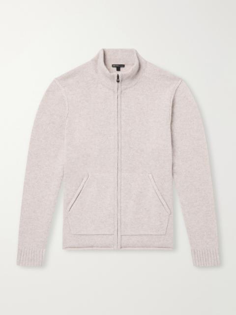 JAMES PERSE Cashmere Zip-Up Cardigan