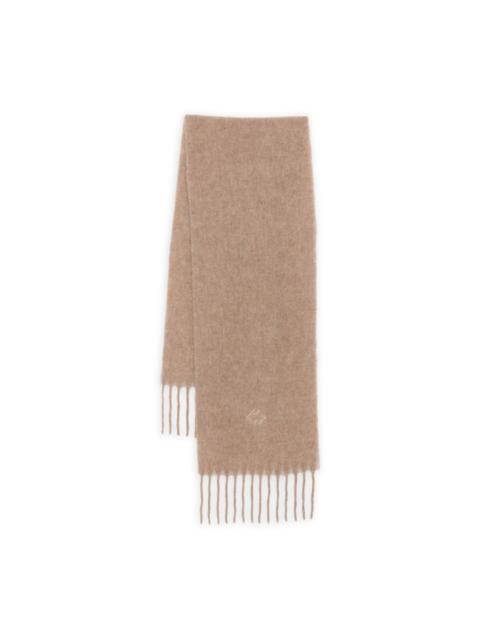 PESERICO fringed logo scarf
