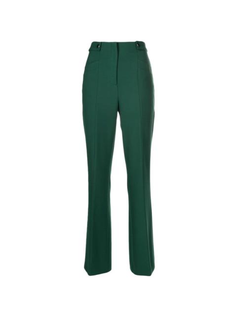 パンツ SPORTMAX CHOCOLATE STRETCH NYLON SKINNY RICETTA PANT High Sport Kick Pant Cocoa Jacquard