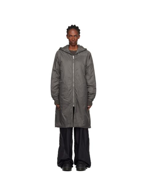 Rick Owens DRKSHDW Taupe Concordians Sealed Windbreaker Coat