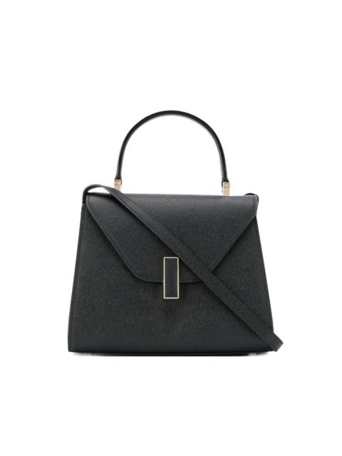 Valextra small leather-coated clasp tote bag