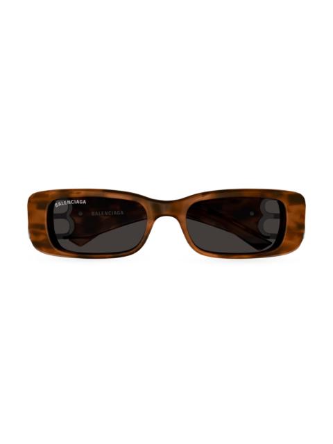BALENCIAGA Women's Dynasty 51MM Rectangular Sunglasses - Havana Dark Grey