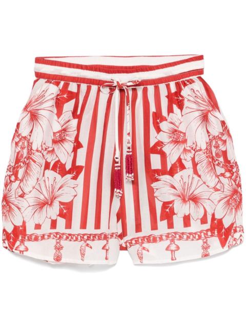 FARM RIO mix-print shorts