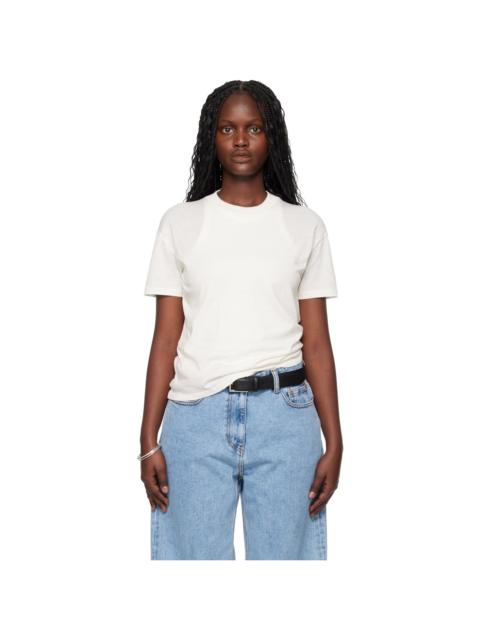 ESSENTIALS Off-White Holiday Embroidered Classic Fit T-shirt