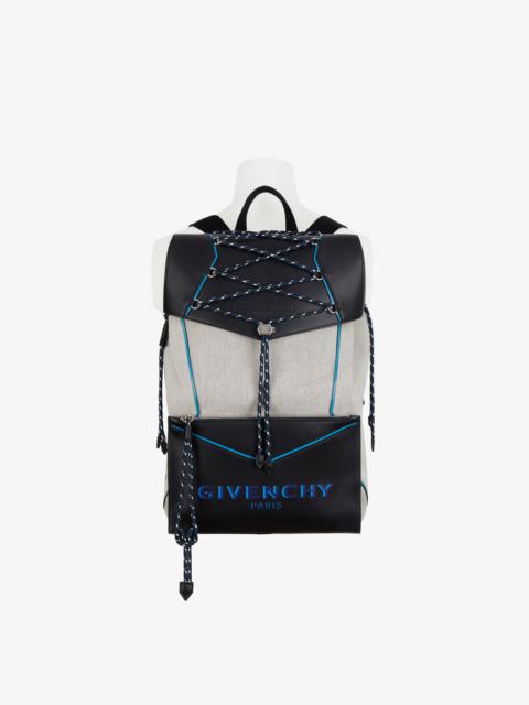 Givenchy Bond large backpack in leather and canvas