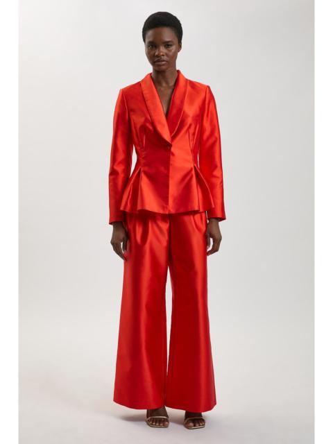 KAREN MILLEN Structured Satin Tailored Trouser
