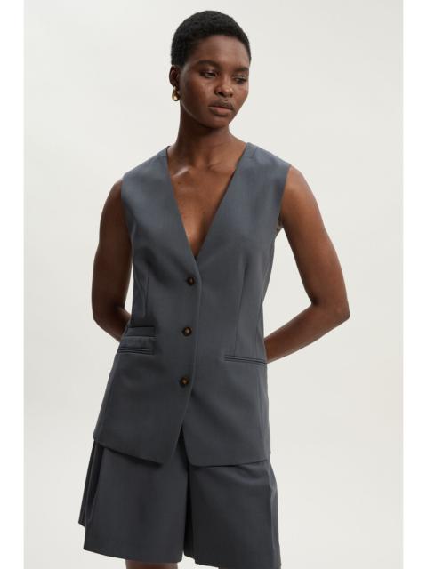 KAREN MILLEN Tailored Twill Essential Single Breasted Waistcoat