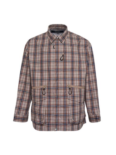 Comme des Garçons Homme Cotton Blend Collar Plaid Shirt