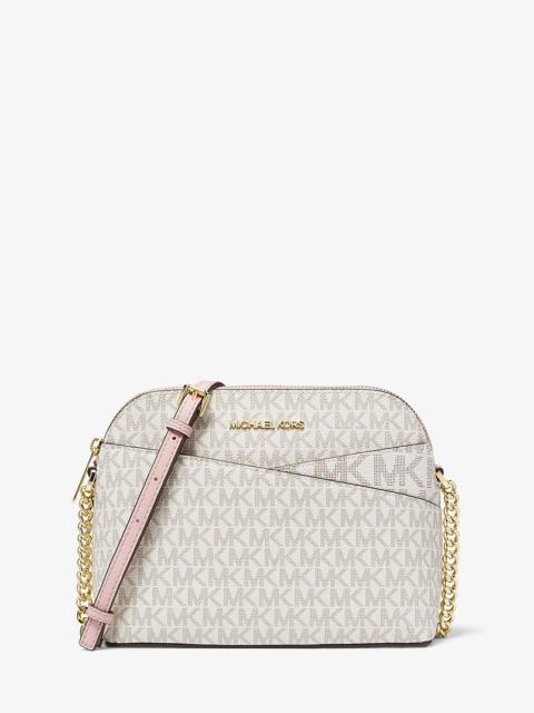 MICHAEL KORS Jet Set Travel Medium Logo Dome Crossbody Bag