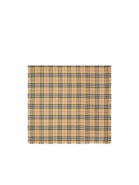 Burberry Check cashmere-silk scarf