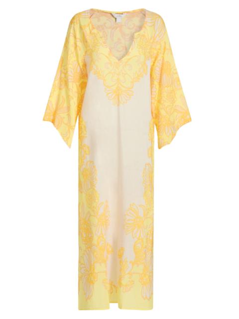 Lilly Pulitzer Women's Tialah Cotton-Blend Cover-Up Midi-Dress - Golden Glow Multi