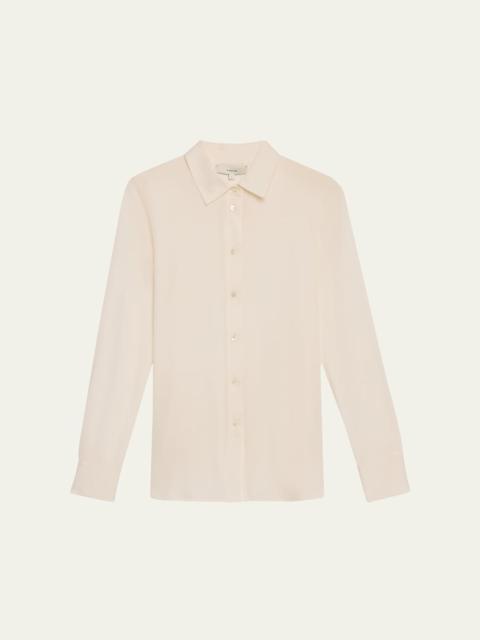 Vince Classic Button-Front Blouse