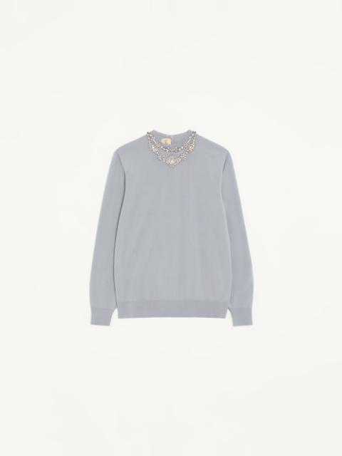 Valentino EMBROIDERED WOOL SWEATER