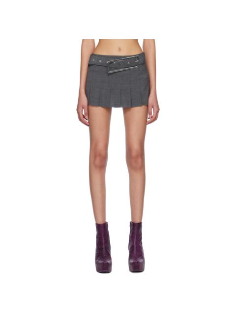 16ARLINGTON Gray Nimue Miniskirt