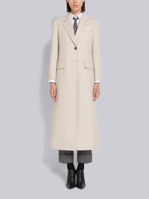 Thom Browne Waterproof Twill Wide Lapel Overcoat