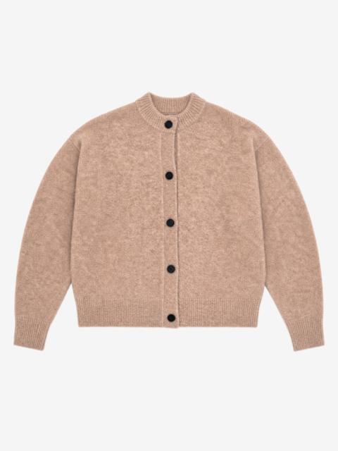 The Kooples BEIGE MOHAIR-BLEND CARDIGAN