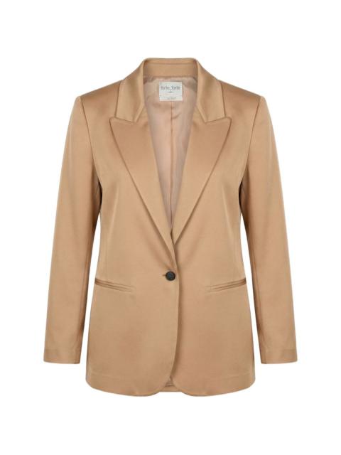 forte_forte notched lapel single-button jacket