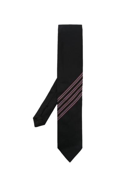 grosgrain-embellished silk tie