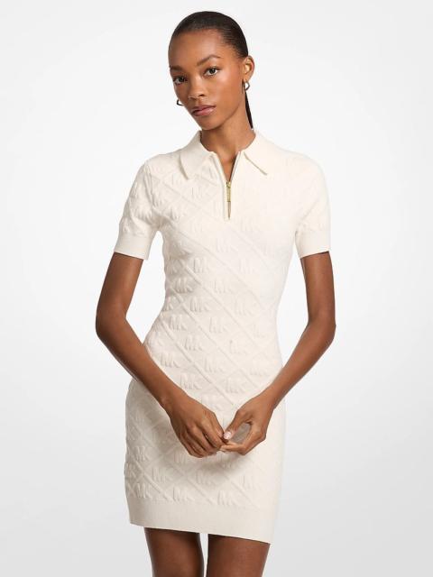 MICHAEL KORS Logo Jacquard Polo Dress