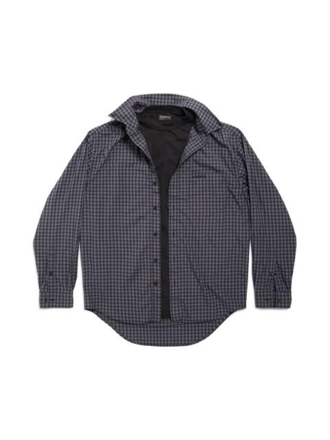 BALENCIAGA Men's Trompe L'œil Shirt Regular Fit in Black