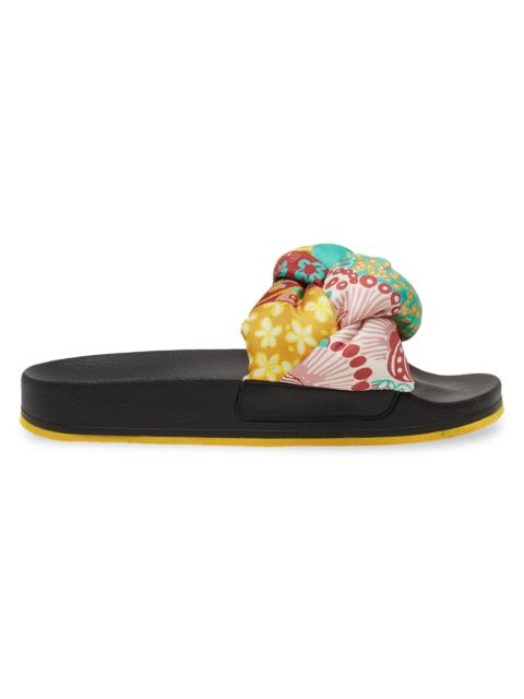 La DoubleJ Women's Treccia Slides - Holi Yellow